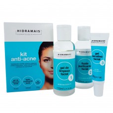 Hidramais Anti-acne Kit - Gel De Limpeza + Fluido + Gel Secativo Kit