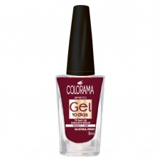 Esmalte Colorama - Efeito Gel 10 Dias Passo 1 Tons Escuros Na Duvida, Vinho