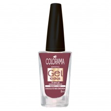 Esmalte Colorama - Efeito Gel 10 Dias Passo 1 Tons Escuros Chocolate Não Engorda